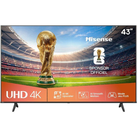 Téléviseur LED Hisense 43A6Q 4K UHD 43 pouces avec HDR10+ et WiFi