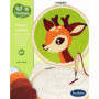 Kit de Broderie Aiguille Magique - Petit Cerf - Initiation au Punch Needle