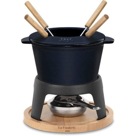 Fondue Électrique en Fonte Émaillée MONT D'ARBOIS - 1,2 L pour 4 Personnes - LA FONDERIE