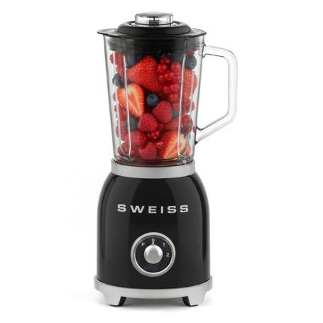 Blender Vintage MXV9 SWEISS 1,5 L Noir - Puissant et Élégant