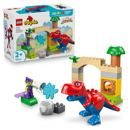 LEGO DUPLO Spidey-Rex contre le Bouffon Vert - Jeu de Construction