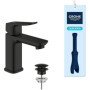 Mitigeur de lavabo GROHE DICE Noir mat - Taille S avec clic-clac