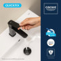 Mitigeur de lavabo GROHE DICE Noir mat Taille S avec vidage clic-clac