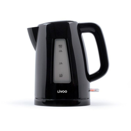 Bouilloire Électrique LIVOO 2200 W 1,7 L Noir avec Socle 360°