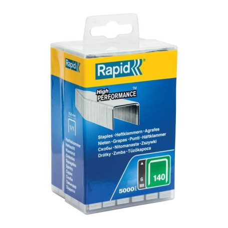 Agrafes en fil plat RAPID N°140 - Boîte de 5000 pour bricolage et isolation