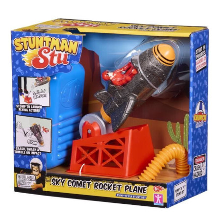 Fusée Propulsable Stuntman Stu - Figurine BANDAI