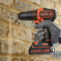 Kit Perceuse à Percussion et Scie Sauteuse Sans Fil 18V BLACK+DECKER
