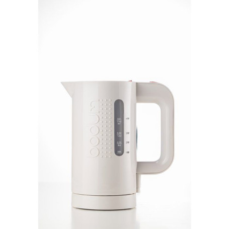 Bouilloire Électrique BODUM BISTRO 1 L - 1300 W - Socle Rotatif 360° - Blanc