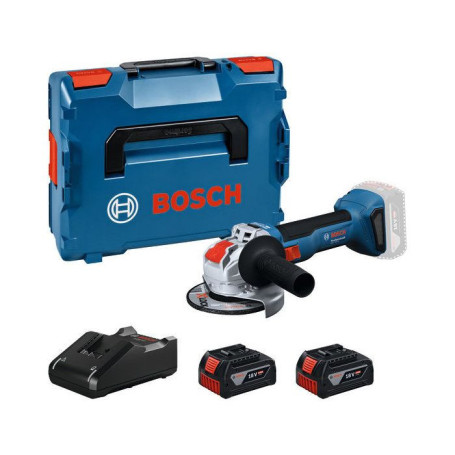 Meuleuse angulaire sans fil BOSCH PROFESSIONAL GWX 18V-8 avec 2 batteries GBA 4,0Ah