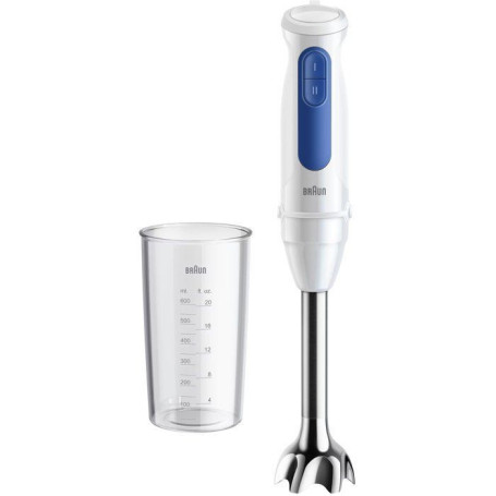 Mixeur Plongeant Braun MultiQuick MQ30001M - 900W - Blanc et Bleu