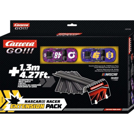 Kit d'Extension Circuit avec 2 Voitures NASCAR - CARRERA GO!!!