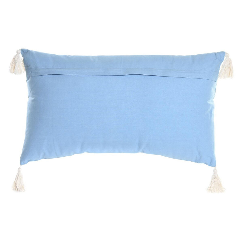 Image secondaire de Coussin DKD Home Decor 60 x 15 x 35 cm Bleu Blanc