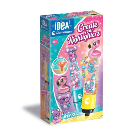 Coffret Créatif CLEMENTONI - Crée tes Surligneurs Summer Friends