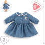 Robe Week-end à Paris pour Poupon Corolle - 36 cm - Imitation Denim