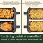 Friteuse sans huile CUISINART Airfryer 13,6L - Double cuves et tiroir - Noir/Inox