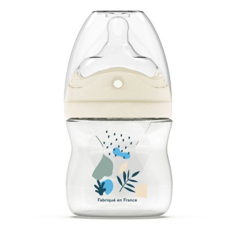 Biberon anti-colique DODIE 150 ml avec tétine biomimétique - Bleu