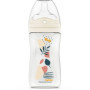 Biberon Anti-Colique DODIE 270 ml avec Tétine Biomimétique - Rose - 3+ Mois