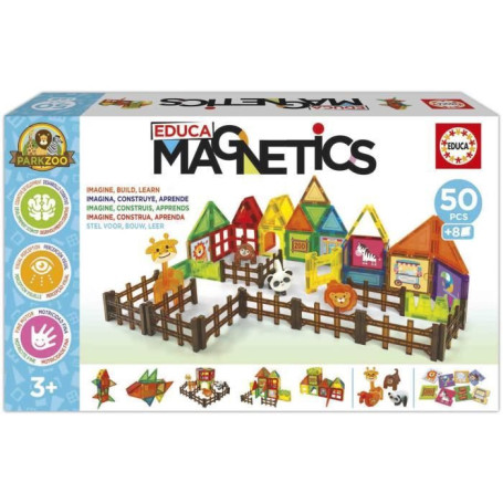 Magnetics Parc Zoo - Jeu de construction créatif pour enfants