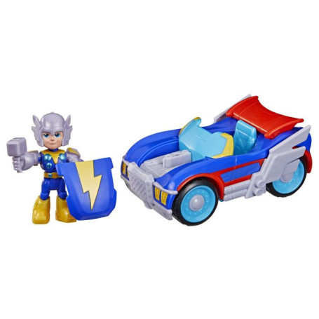 Figurine Thor avec Foudremobile - Super-héros Marvel
