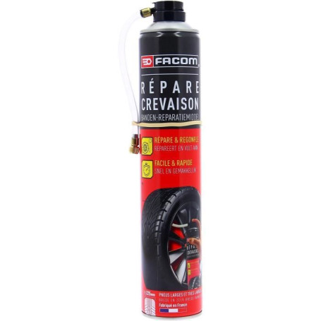 Bombe Anti-Crevaison FACOM M30 - Réparation Rapide 750 ml