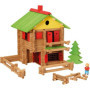 Coffret de Construction en Bois Jeujura - Mon Chalet - 225 Pièces