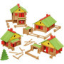 Coffret de Construction en Bois Jeujura - Mon Chalet - 225 Pièces