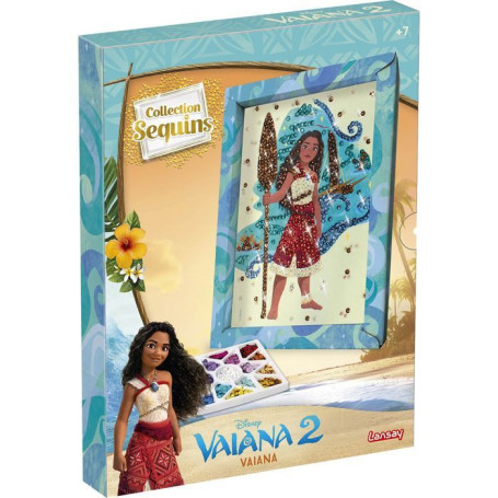 Kit Créatif Sequins Vaiana - LANSAY pour Enfants à Partir de 7 Ans