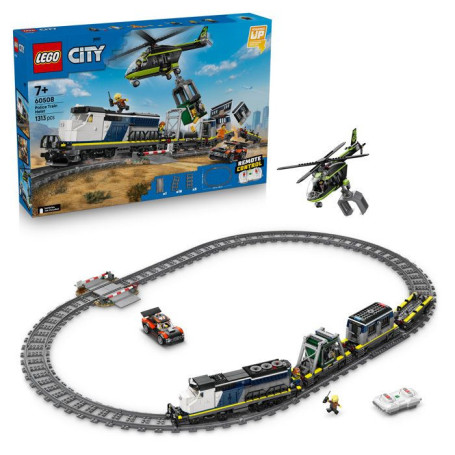 LEGO City - Le Braquage du Train de Police avec Minifigurines