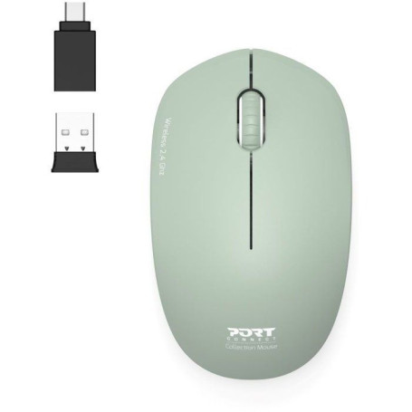 Souris sans fil PORT Designs Collection II - 2.4 GHz - Olive Vert