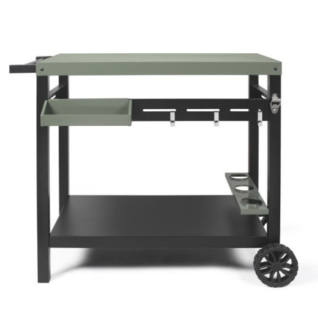 Desserte Pratique pour Plancha LIVOO GS167V - Vert et Noir