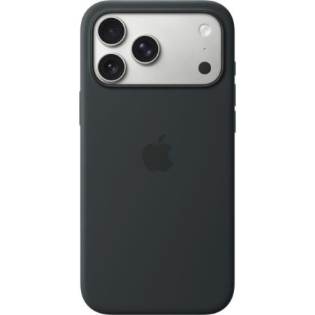 Coque en Silicone MagSafe pour iPhone 17 Pro Max - Noir