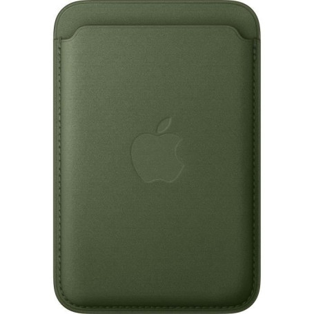 Coque portefeuille tissée MagSafe pour iPhone - Couleur Moss