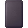 Coque Portefeuille MagSafe pour iPhone - Tissage Fin Midnight Purple