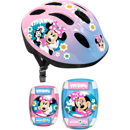 Set de Protection Minnie : Casque, Coudières et Genouillères