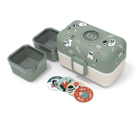 Lunch Box Enfant MONBENTO 3 Compartiments Amusante et Pratique