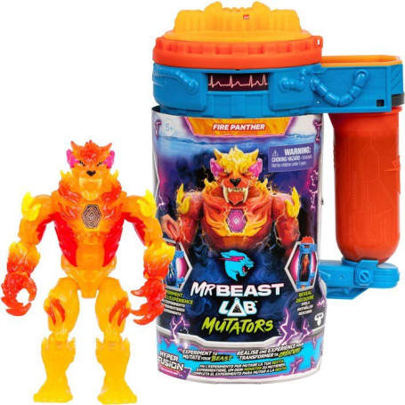 Figurine Mutator Flame - Panthère Brûlante 13 cm