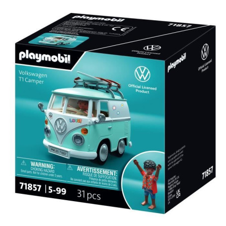 Playmobil Volkswagen T1 Camper - Voiture Miniature Iconique