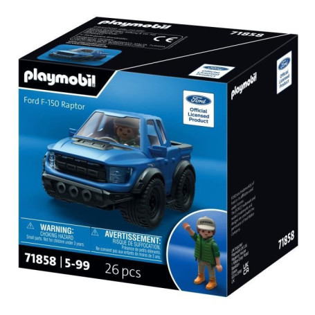 Playmobil Ford F-150 Raptor - Voiture Miniature 25 Pièces