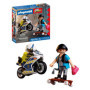 Course-poursuite en moto Playmobil