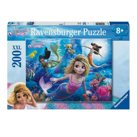 Puzzle Enfant XXL - Le Monde Magique des Sirènes Suprêmes - 200 Pièces