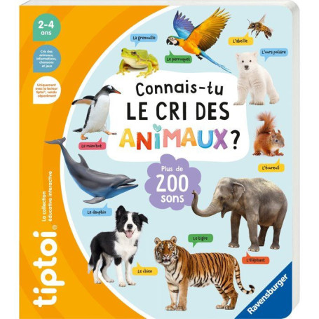 Livre interactif Ravensburger - Connais-tu le cri des animaux ?