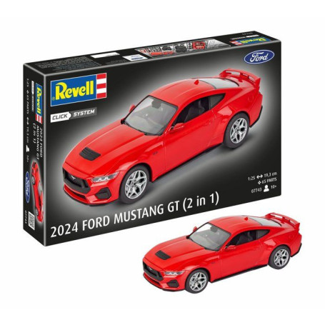 Maquette Ford Mustang GT 2024 à assembler - Click System sans colle