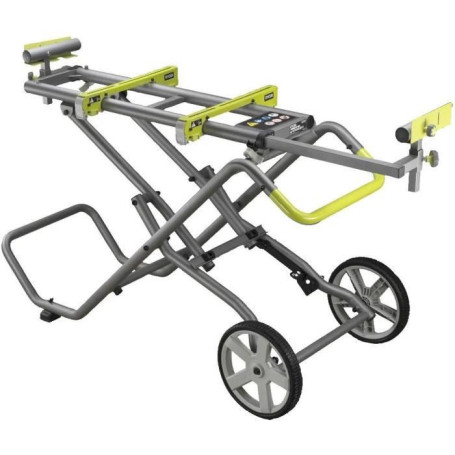 Support Universel à Roulettes RYOBI pour Scie à Onglets - Pliable et Ajustable