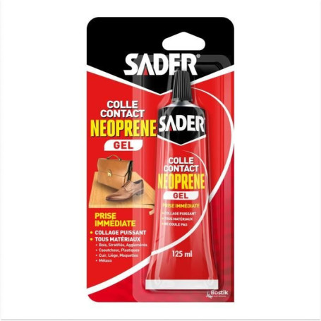 Colle Contact Néoprène Gel Extra Forte SADER - Prise Immédiate - Tube 125 ml