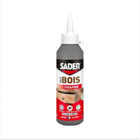Colle à Bois SADER - Prise Rapide 2 min - Biberon 250 g - Intérieur