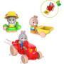 Coffret Jardinier Sophie la Girafe avec Tracteur et Brouette