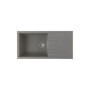 Evier à Encastrer CUBE SMC Gris Béton - 1 Bac 100x50 cm