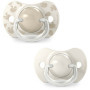 Lot de 2 sucettes symétriques Birdies - SUAVINEX - 6 à 18 mois - Beige