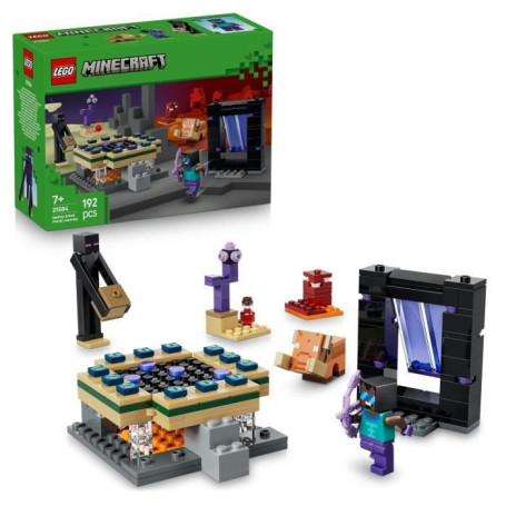 LEGO Minecraft : Aventure à Travers les Portails du Nether et de l'Ender