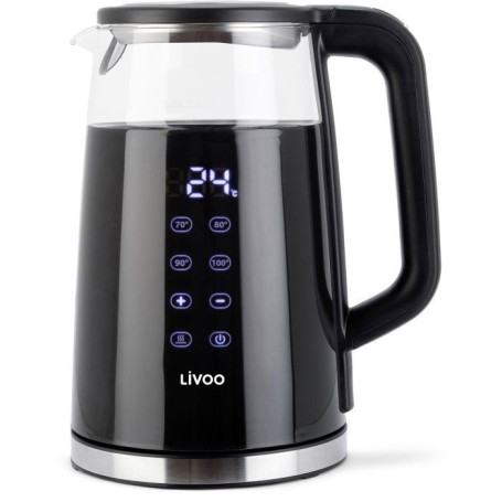 Bouilloire Digitale Élégante en Verre - LIVOO DOD198 - 2200 W - 1,7 L